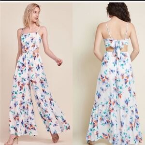 Bell Bottom Floral Jumpsuit 